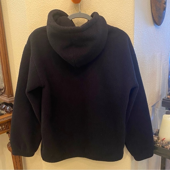 STUSSY Black Plush Fleece Streetwear Hoodie Sweatshirt Size XS-Unisex - Picture 4 of 7